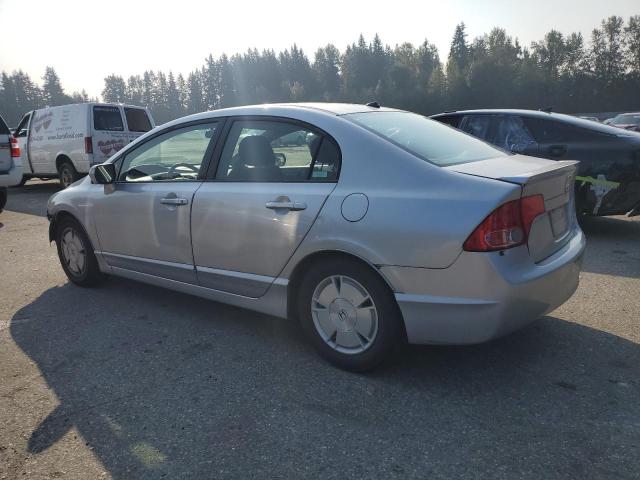 JHMFA362X7S023056 - 2007 HONDA CIVIC HYBRID SILVER photo 2
