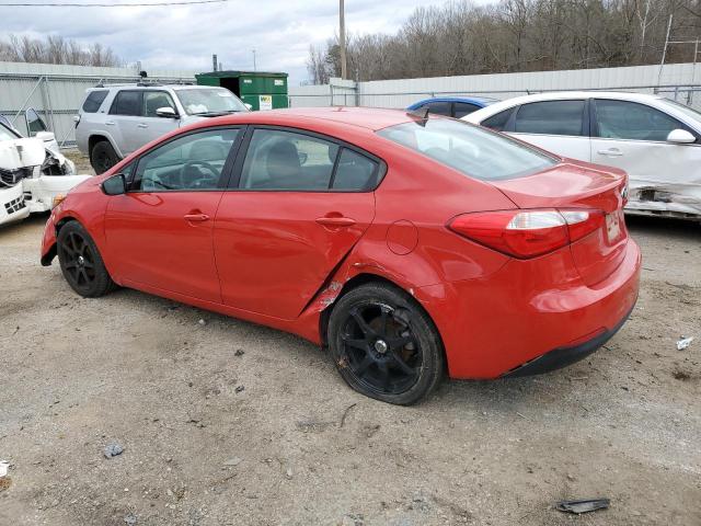 KNAFX4A64F5347338 - 2015 KIA FORTE LX RED photo 2