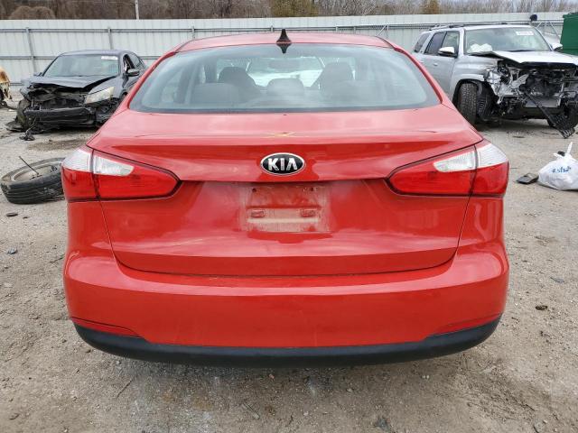 KNAFX4A64F5347338 - 2015 KIA FORTE LX RED photo 6