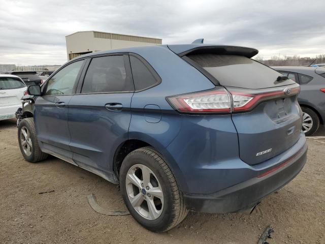 2FMPK4G95JBB07612 - 2018 FORD EDGE SE BLUE photo 2