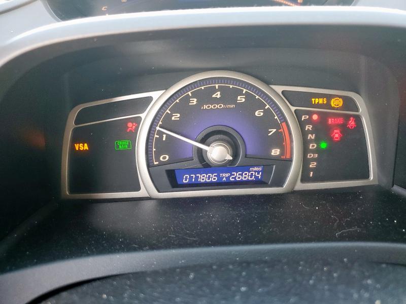 19XFA169X9E034745 - 2009 HONDA CIVIC EXL SILVER photo 9