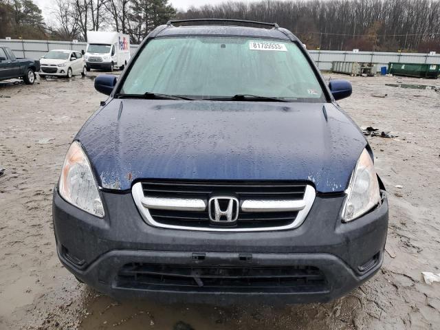 SHSRD788X3U122720 - 2003 HONDA CR-V EX BLUE photo 5