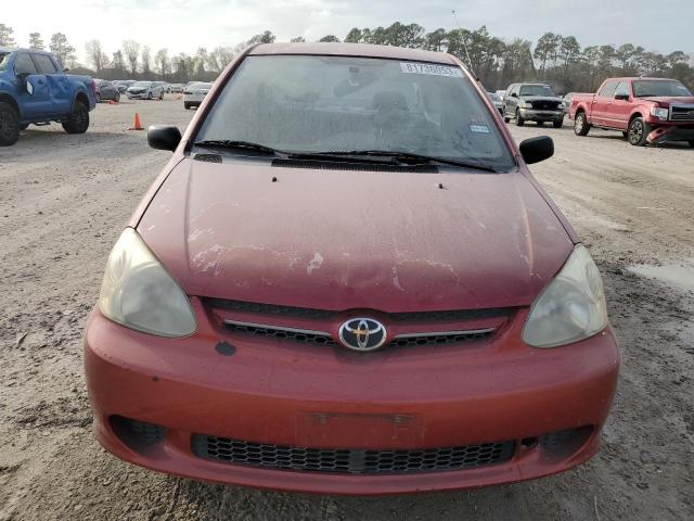 JTDAT123150345229 - 2005 TOYOTA ECHO RED photo 5