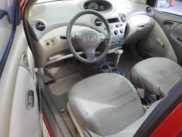 JTDAT123150345229 - 2005 TOYOTA ECHO RED photo 8