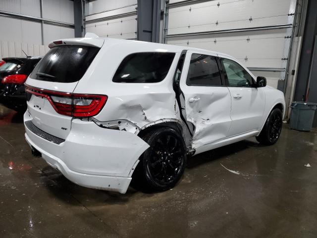 1C4RDJDG0KC560451 - 2019 DODGE DURANGO GT WHITE photo 3