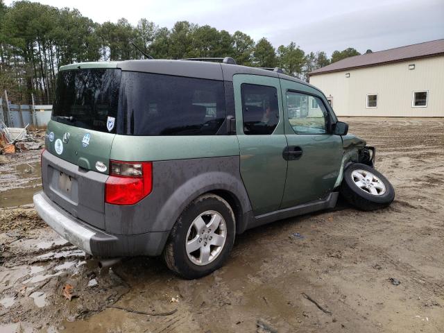 5J6YH28514L007836 - 2004 HONDA ELEMENT EX GREEN photo 3