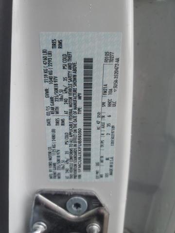 1FMCU9JXXFUB59350 - 2015 FORD ESCAPE TITANIUM თეთრი ფოტო 13