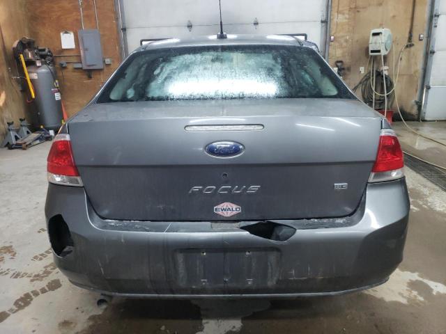 1FAHP35N69W159352 - 2009 FORD FOCUS SE GRAY photo 6