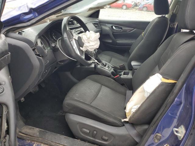KNMAT2MT6JP586336 - 2018 NISSAN ROGUE S BLUE photo 7