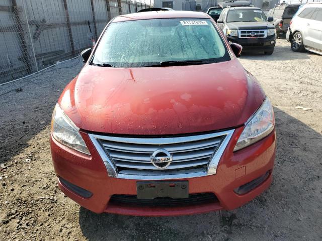 3N1AB7AP5EY323172 - 2014 NISSAN SENTRA S RED photo 5