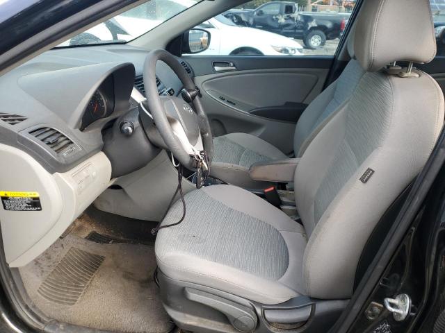 KMHCT4AE7FU933025 - 2015 HYUNDAI ACCENT GLS BLACK photo 7