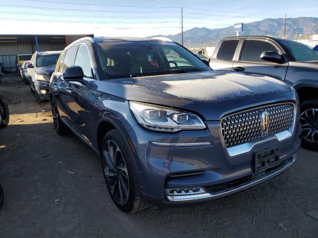 5LM5J7XCXMGL03935 - 2021 LINCOLN AVIATOR RESERVE BLUE photo 4