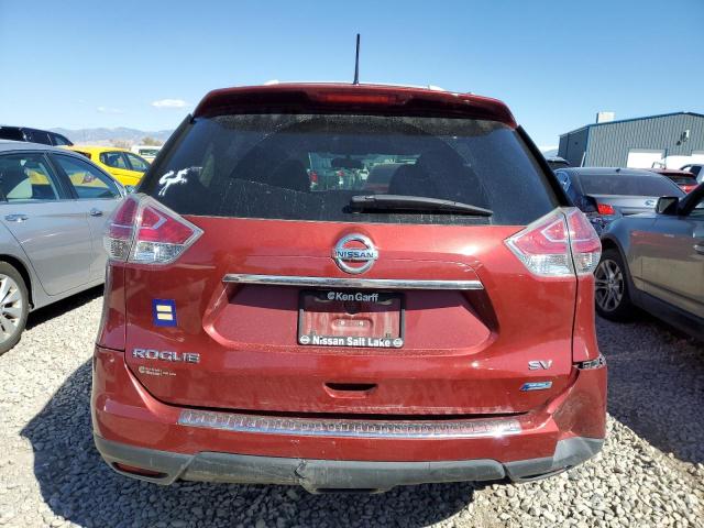 5N1AT2ML6EC836148 - 2014 NISSAN ROGUE S BURGUNDY photo 6