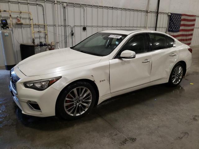 JN1EV7AR1JM431358 - 2018 INFINITI Q50 LUXE WHITE photo 1