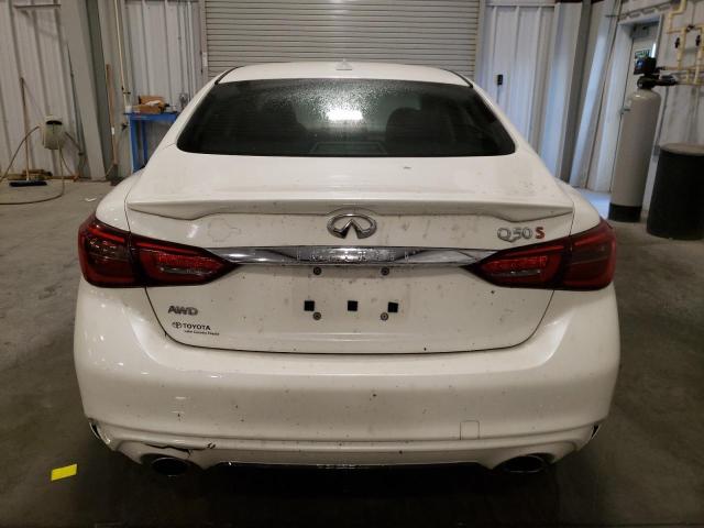 JN1EV7AR1JM431358 - 2018 INFINITI Q50 LUXE WHITE photo 6