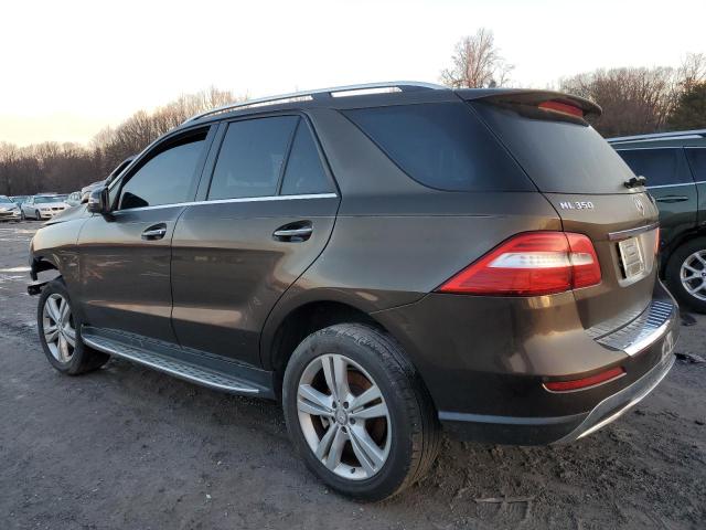 4JGDA5HB5CA080679 - 2012 MERCEDES-BENZ ML 350 4MATIC BROWN photo 2
