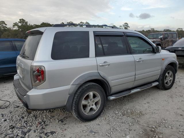 5FNYF28677B001891 - 2007 HONDA PILOT EXL SILVER photo 3