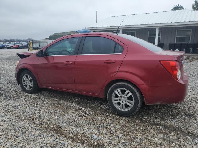 1G1JC5SH1D4109389 - 2013 CHEVROLET SONIC LT RED photo 2