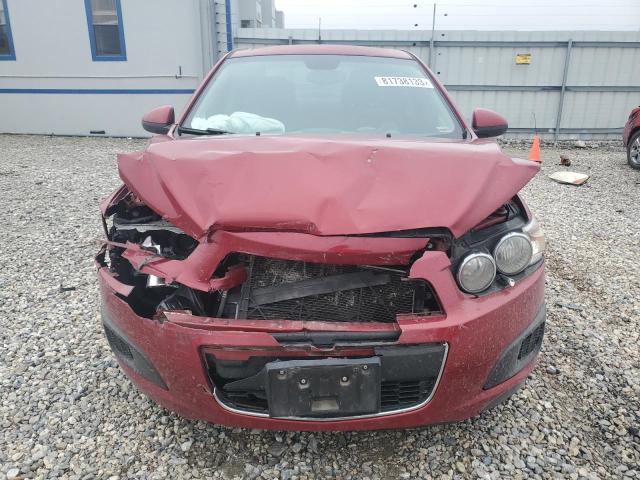 1G1JC5SH1D4109389 - 2013 CHEVROLET SONIC LT RED photo 5