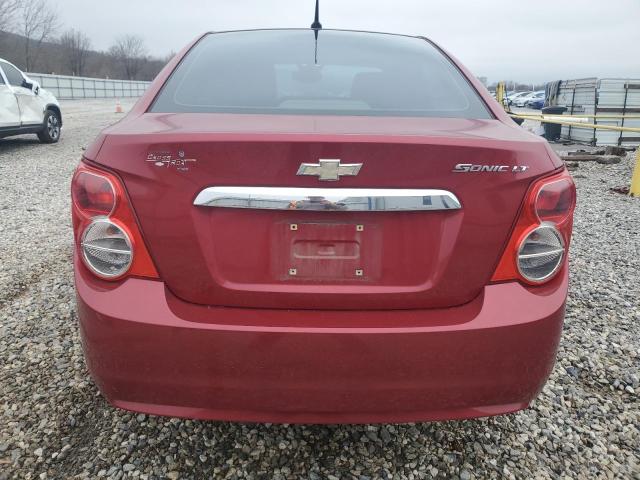 1G1JC5SH1D4109389 - 2013 CHEVROLET SONIC LT RED photo 6