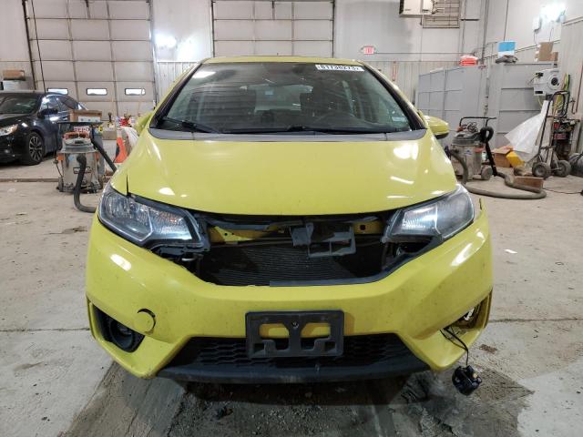 3HGGK5H89FM713728 - 2015 HONDA FIT EX YELLOW photo 5