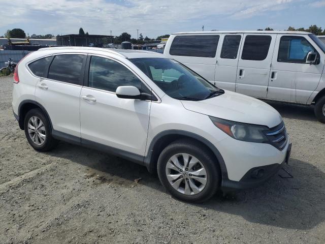 5J6RM3H74EL001070 - 2014 HONDA CR-V EXL WHITE photo 4