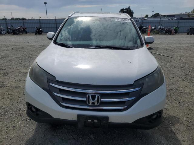 5J6RM3H74EL001070 - 2014 HONDA CR-V EXL WHITE photo 5