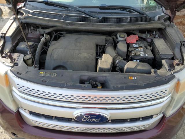 1FMHK7D81BGA75110 - 2011 FORD EXPLORER XLT BURGUNDY photo 12