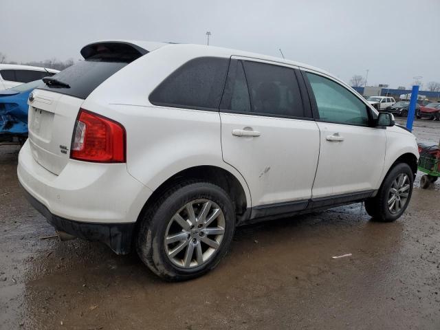 2FMDK4JC6DBA57928 - 2013 FORD EDGE SEL WHITE photo 3