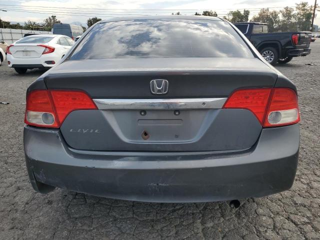 2HGFA16539H310539 - 2009 HONDA CIVIC LX GRAY photo 6