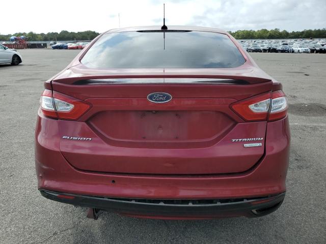 3FA6P0K94GR391347 - 2016 FORD FUSION TITANIUM RED photo 6