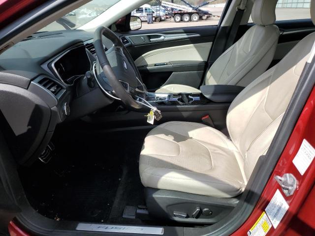 3FA6P0K94GR391347 - 2016 FORD FUSION TITANIUM RED photo 7