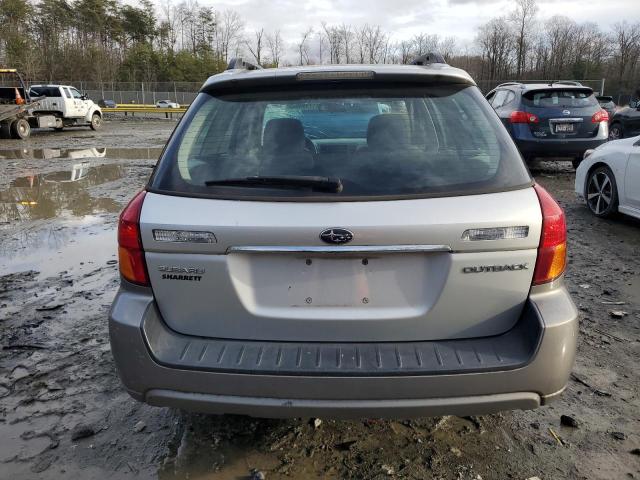 4S4BP61C477305854 - 2007 SUBARU LEGACY OUTBACK 2.5I SILVER photo 6