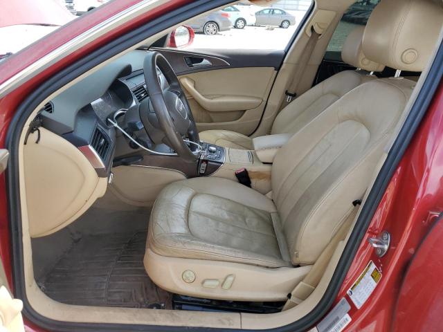 WAUDFAFC3CN123447 - 2012 AUDI A6 PREMIUM PLUS RED photo 7