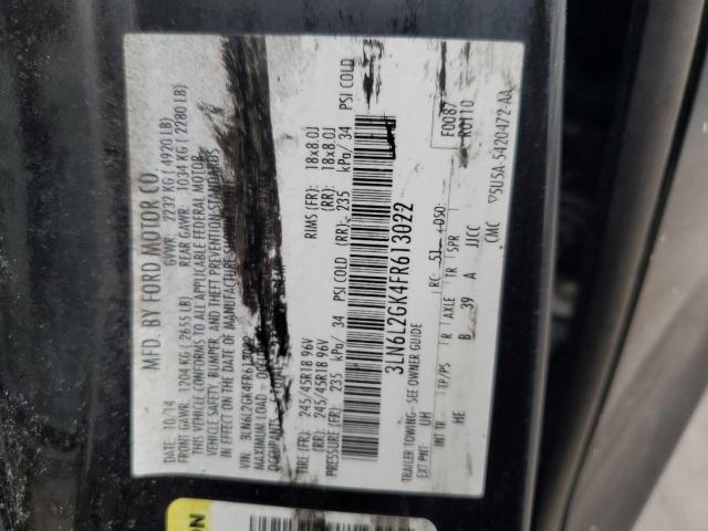 3LN6L2GK4FR613022 - 2015 LINCOLN MKZ BLACK photo 12