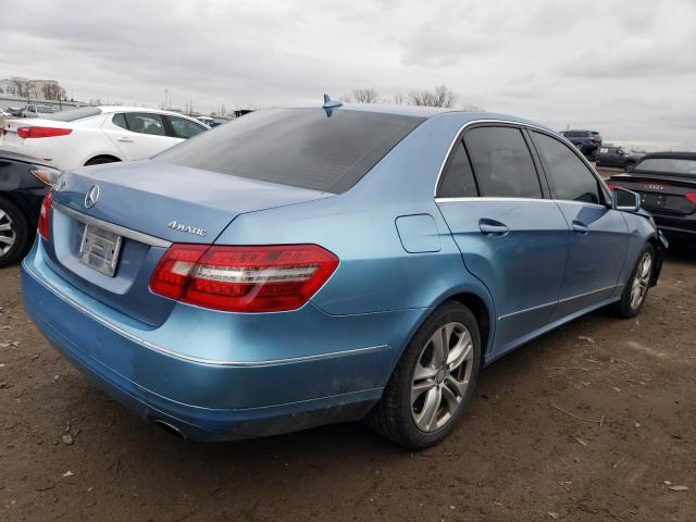 WDDHF8HB8AA105702 - 2010 MERCEDES-BENZ E 350 4MATIC BLUE photo 3