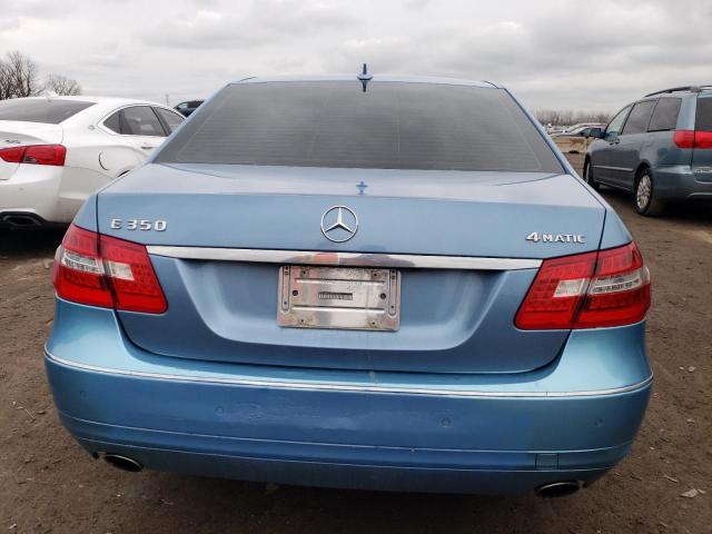 WDDHF8HB8AA105702 - 2010 MERCEDES-BENZ E 350 4MATIC BLUE photo 6