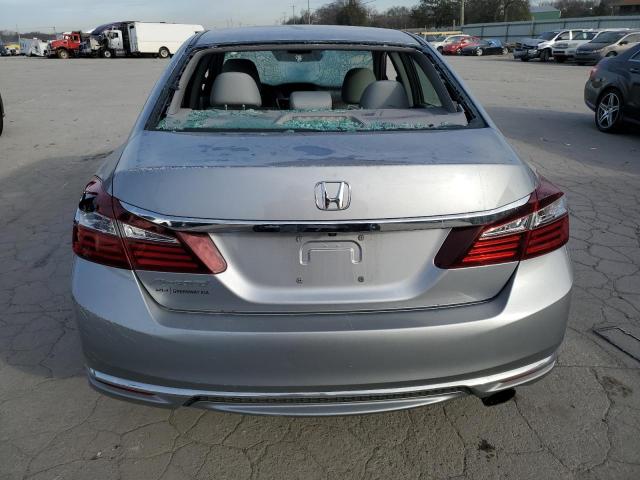 1HGCR2F32HA005448 - 2017 HONDA ACCORD LX SILVER photo 6