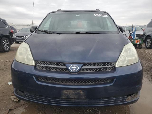 5TDZA23CX4S082893 - 2004 TOYOTA SIENNA CE BLUE photo 5