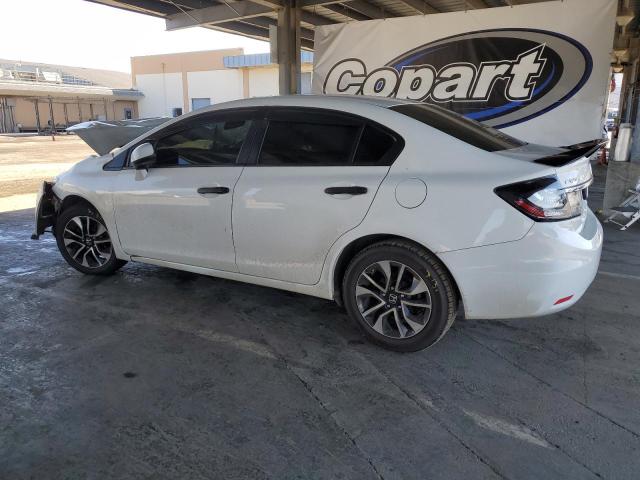 19XFB2F82DE266274 - 2013 HONDA CIVIC EX WHITE photo 2