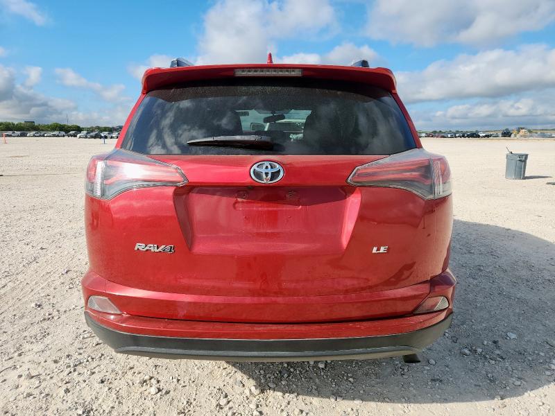 2T3ZFREV0GW291846 - 2016 TOYOTA RAV4 LE RED photo 6