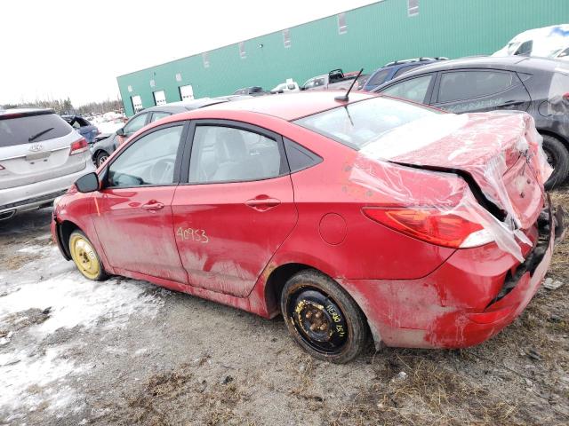 KMHCT4AE8DU405622 - 2013 HYUNDAI ACCENT GLS RED photo 2