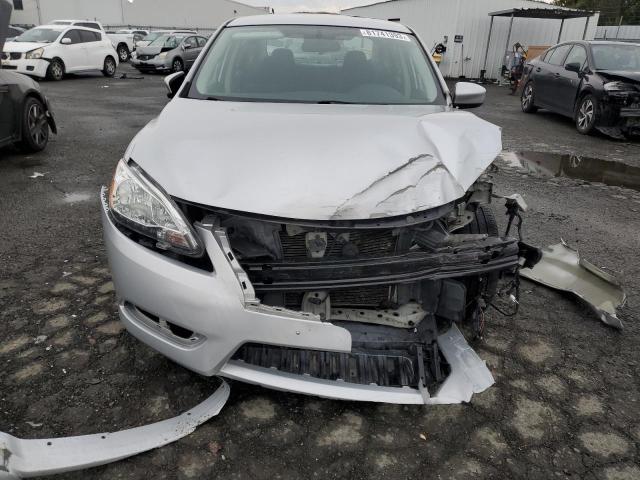 3N1AB7AP2EY253906 - 2014 NISSAN SENTRA S SILVER photo 5