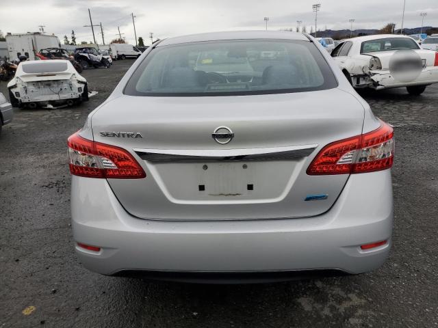 3N1AB7AP2EY253906 - 2014 NISSAN SENTRA S SILVER photo 6