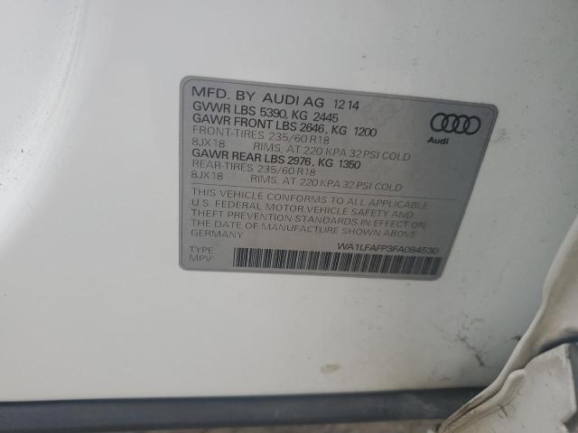 WA1LFAFP3FA084530 - 2015 AUDI Q5 PREMIUM PLUS Ağ foto 14