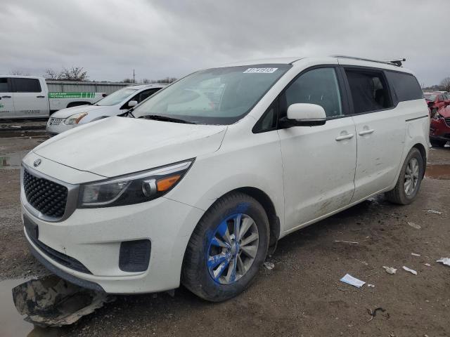 KNDMB5C1XG6185498 - 2016 KIA SEDONA LX WHITE photo 1