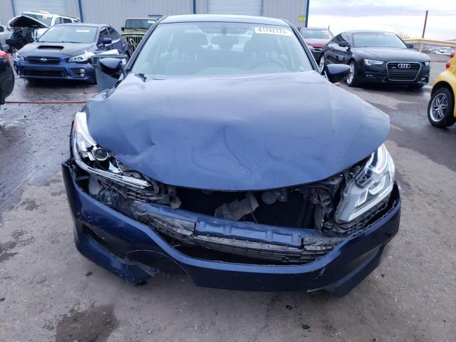 1HGCR2F39HA244916 - 2017 HONDA ACCORD LX BLUE photo 5