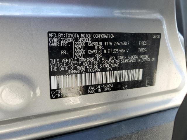 JTMM6RFV2LD002496 - 2020 TOYOTA RAV4 LE Gümüş foto 13