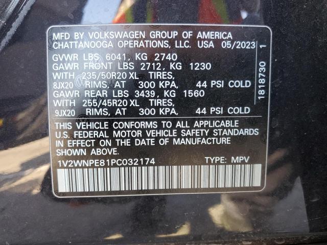 1V2WNPE81PC032174 - 2023 VOLKSWAGEN ID.4 PRO S Schwarz Foto 12