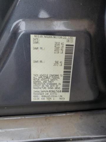 1N4AL3APXFN896768 - 2015 NISSAN ALTIMA 2.5 GRAY photo 13